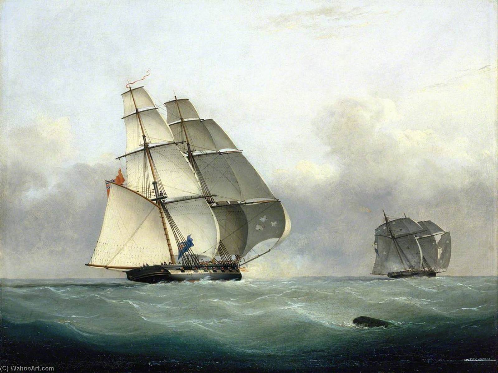 The Capture Of The Slaver 'gabriel' By Hms 'acorn', 6 July 1841 — Nicholas Matthew Condy