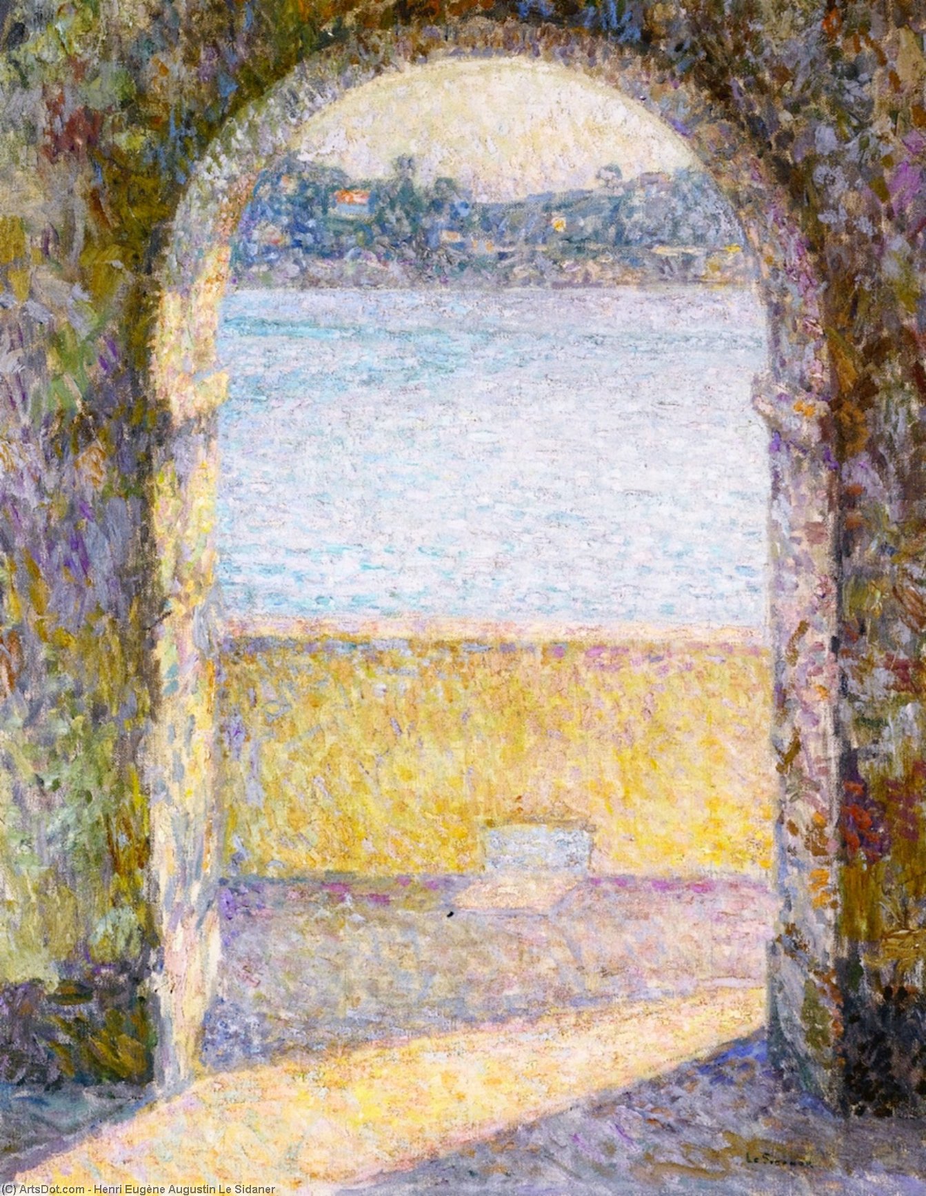 Door On The Sea, Villefranche-sur-mer — Henri Le Sidaner