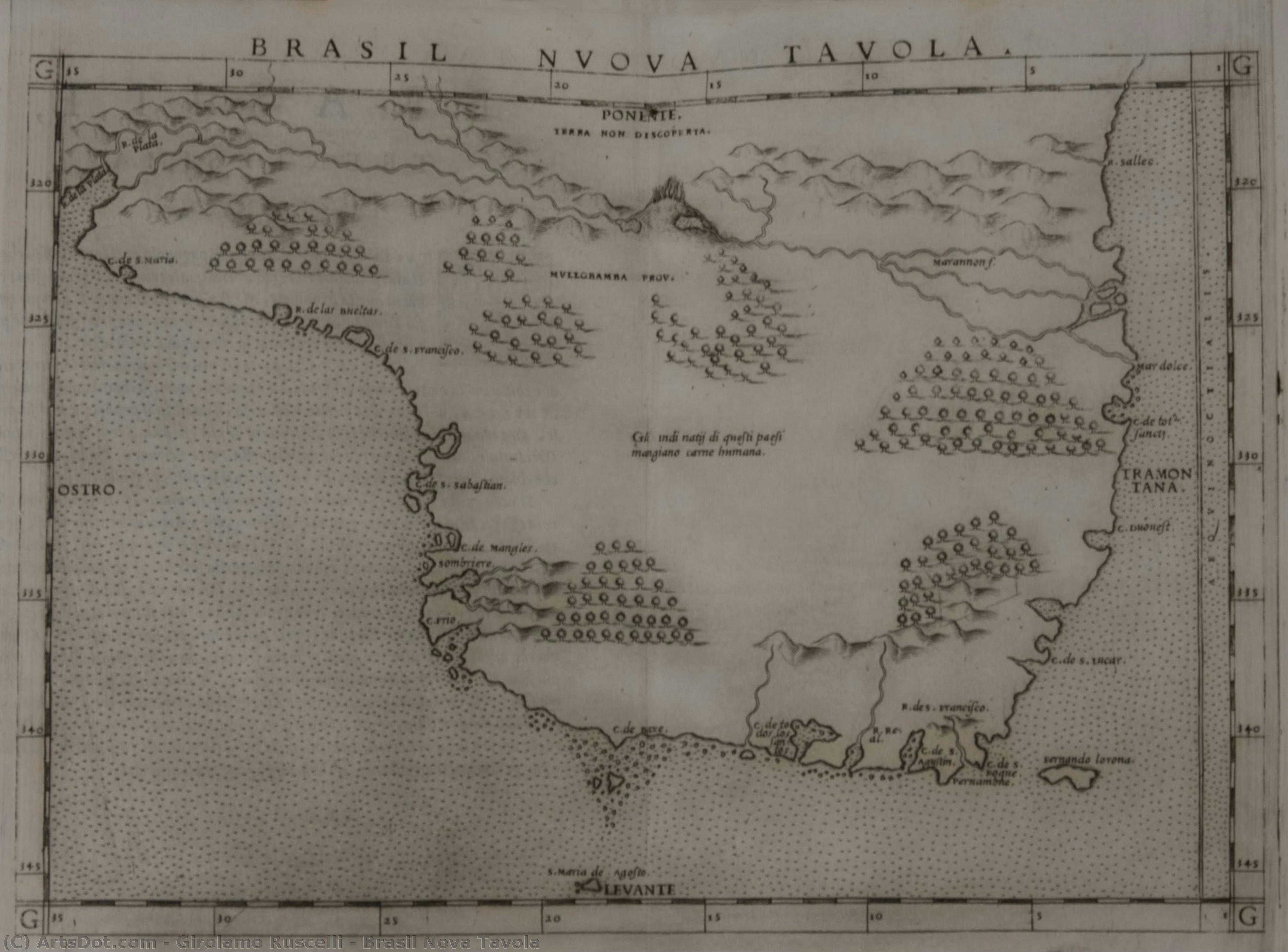 Brasil Nova Tavola — Girolamo Ruscelli