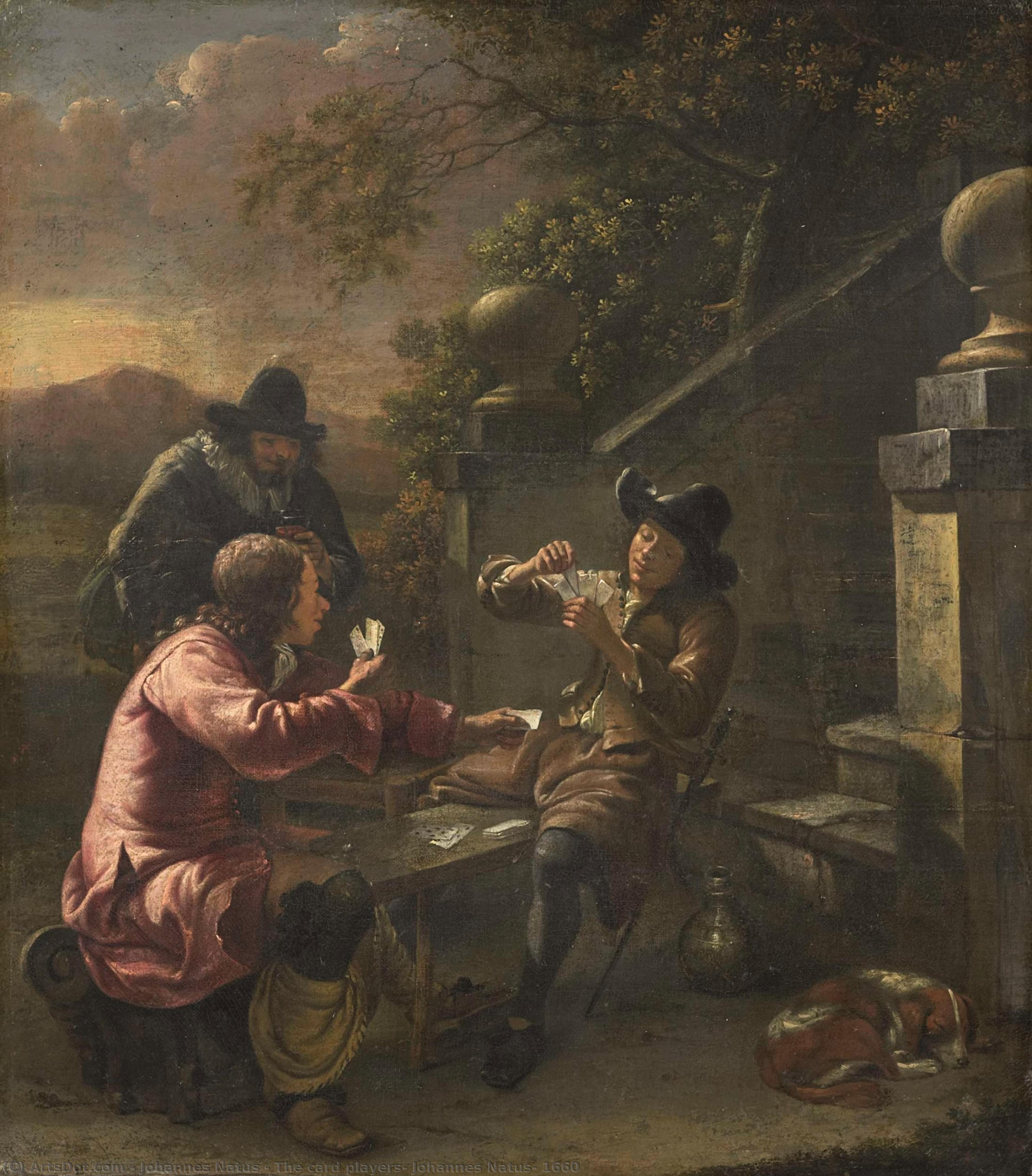 The Card Players, Johannes Natus, 1660 — Johannes Natus
