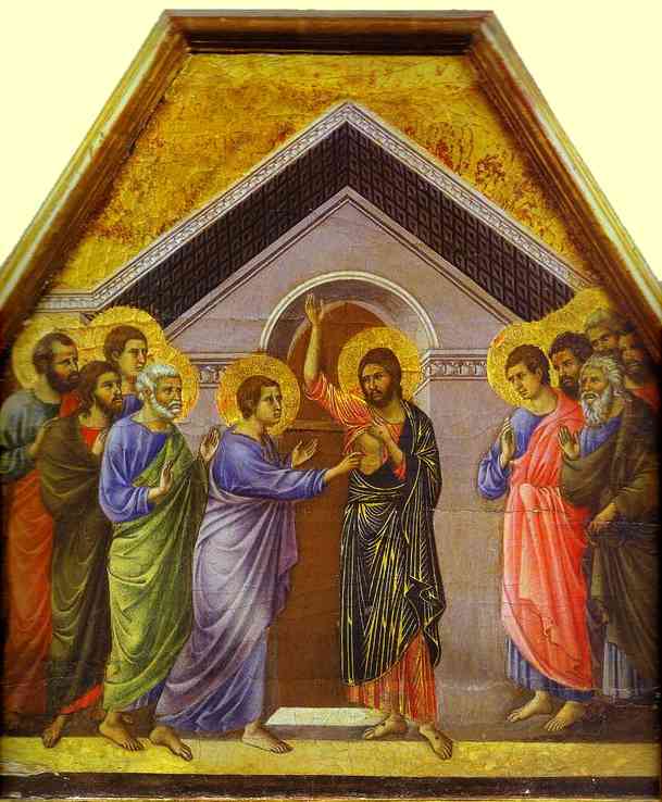 Maestó (back, Crowning Panel) — Duccio Di Buoninsegna