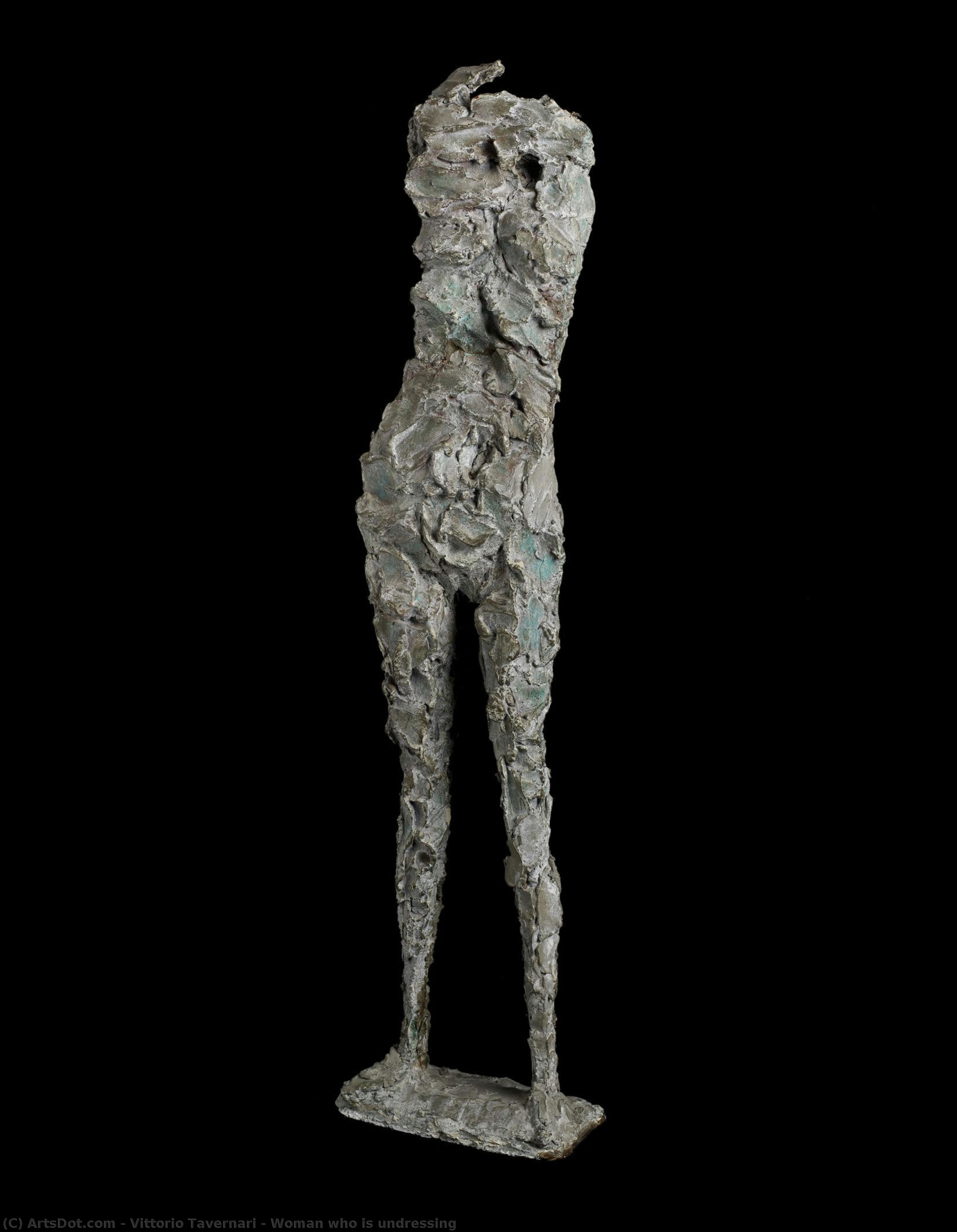 Woman Who Is Undressing — Vittorio Tavernari