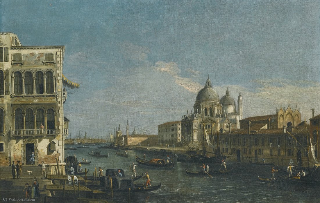 Venice, A View Of The Entrance To The Grand Canal, Looking East, With Santa Maria Della Salute — Apollonio Domenichini (maestro Della Fondazione Langmatt)