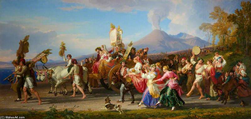 The Festa Of The Madonna Dell'arco At Naples — Penry Williams