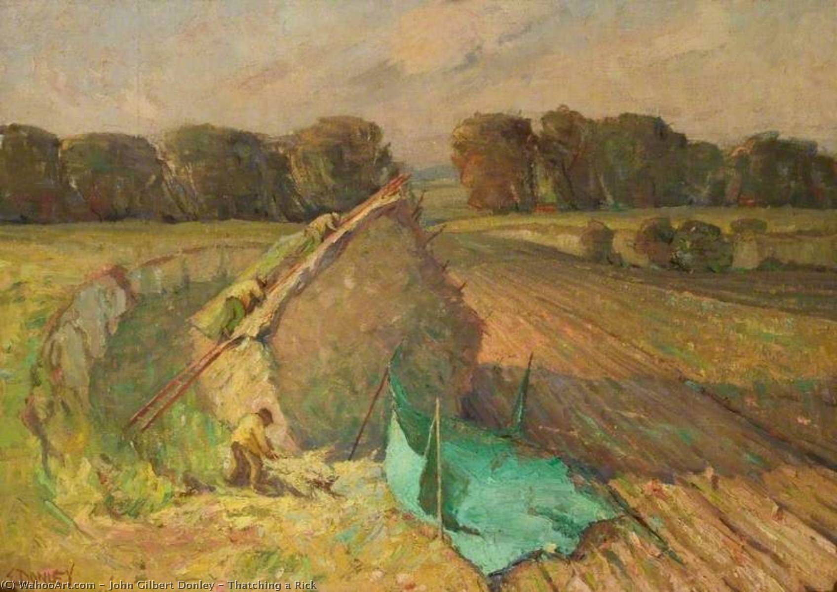 Thatching A Rick — John Gilbert Donley