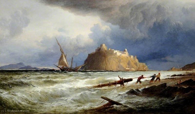 The Castle Of Ischia, Off The Coast Of Naples, Italy — Alfred Walter Williams