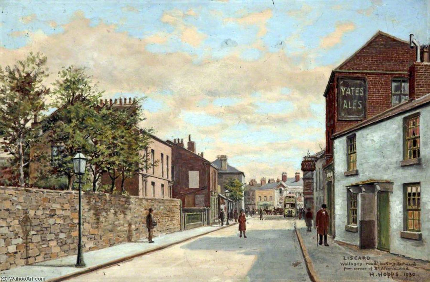 Wallasey Road From The Corner Of St Alban's Road, Wallasey, Wirral — Harold Hopps