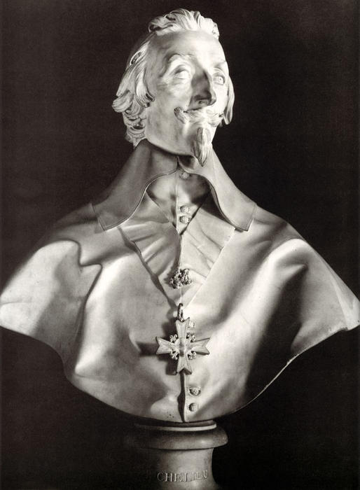 Portrait Bust Of Cardinal Richelieu — Gian Lorenzo Bernini