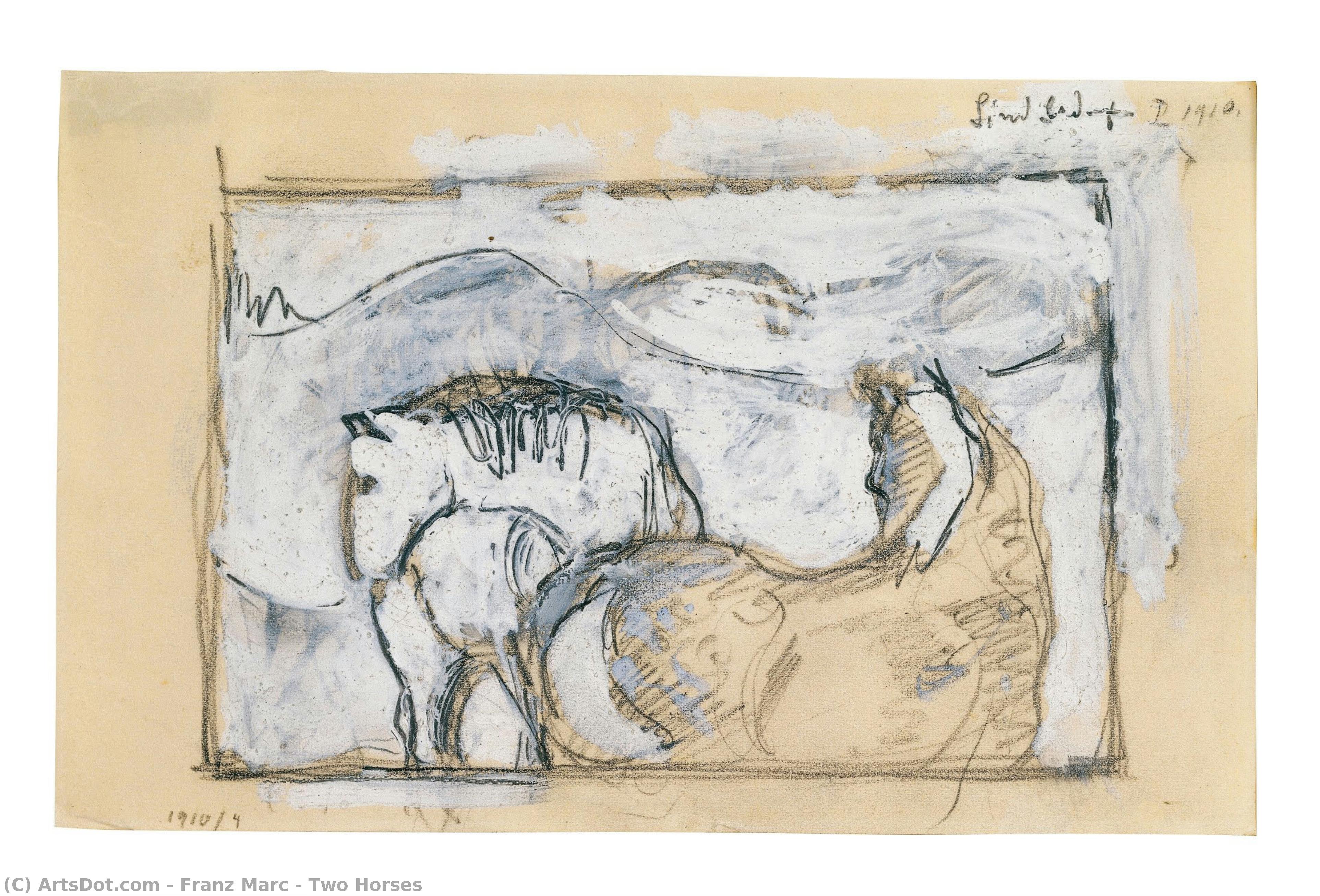 Two Horses — Франц Марк