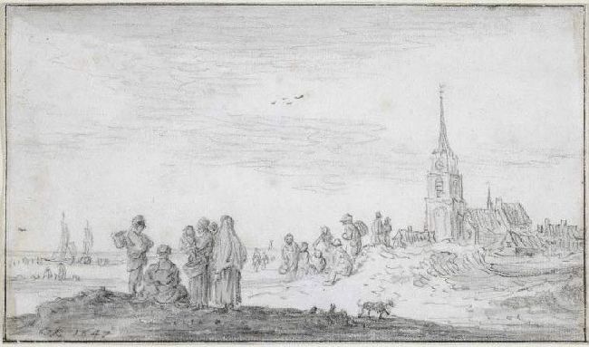 The Beach At Scheveningen — Jan Josephszoon Van Goyen