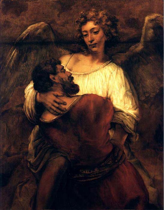 Le Combat De Jacob Avec L Ange, Berlin — Rembrandt Van Rijn