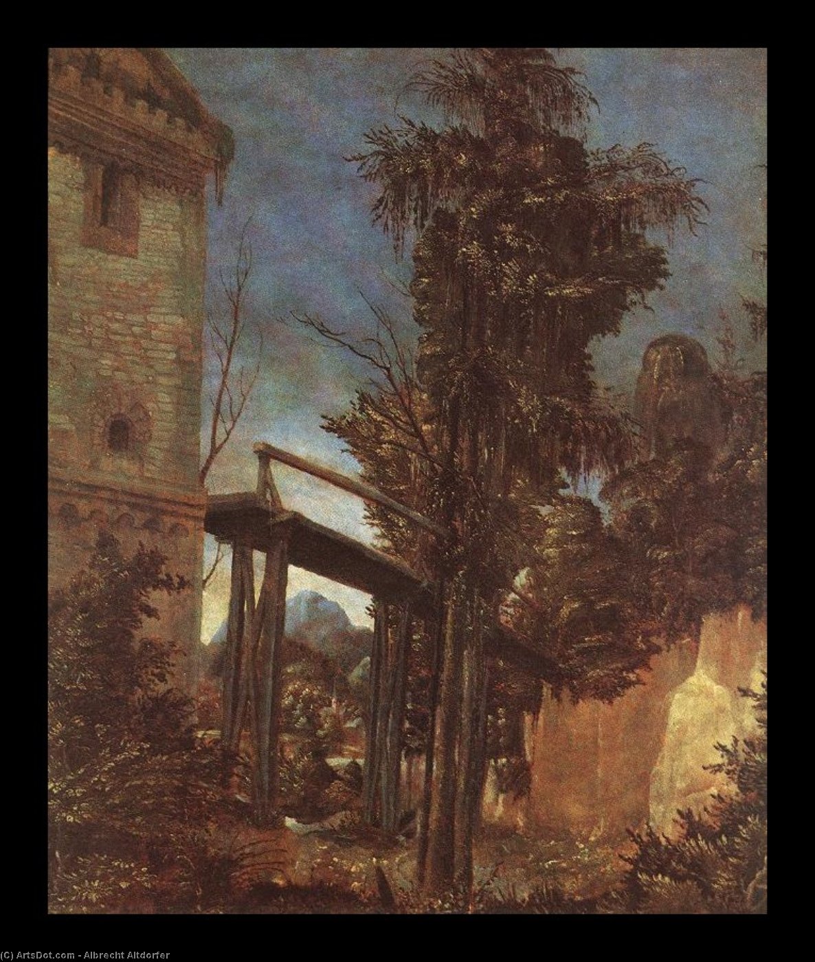 Paisaje Con Un Camino — Albrecht Altdorfer