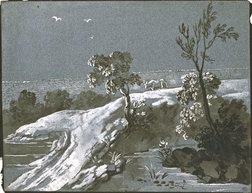 Trees On The Banks Of A River — Jean-baptiste Oudry