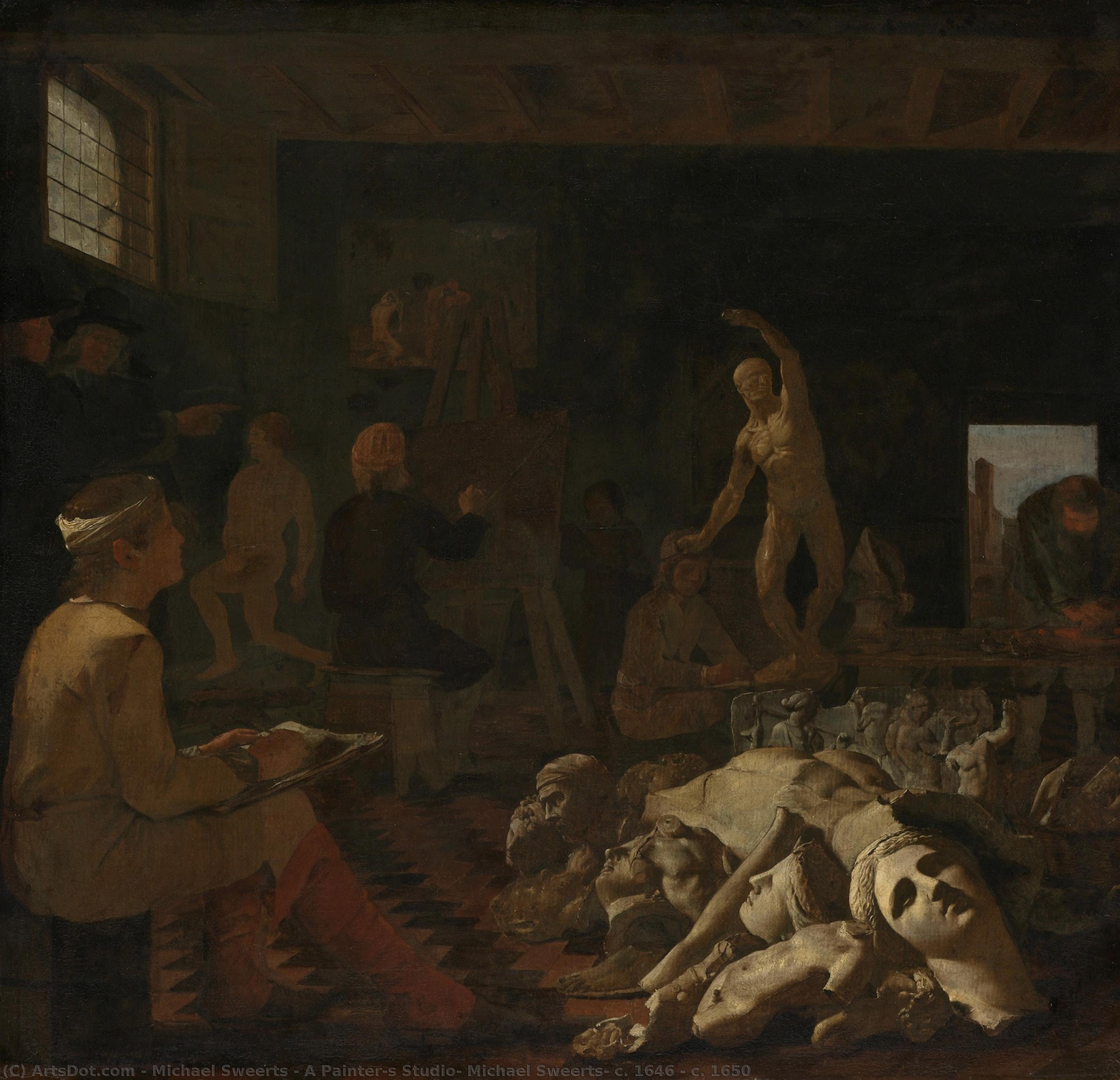 A Painter’s Studio, Michael Sweerts, C. 1646 - C. 1650 — Michael Sweerts