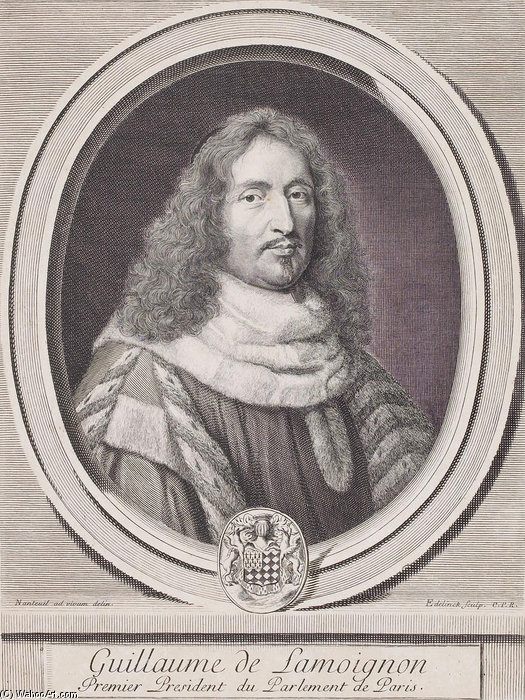 Guillaume De Lamoignon, Premier President Du Parlement De Paris — Robert Nanteuil