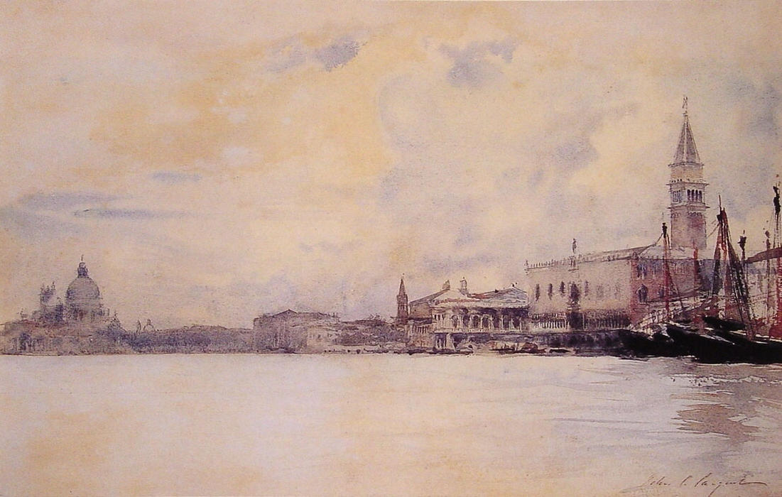 The Entrance To The Grand Canal, Venice — John Singer Sargent