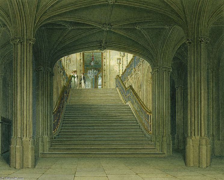 Windsor Castle, Staircase — Чарльз Уайлд
