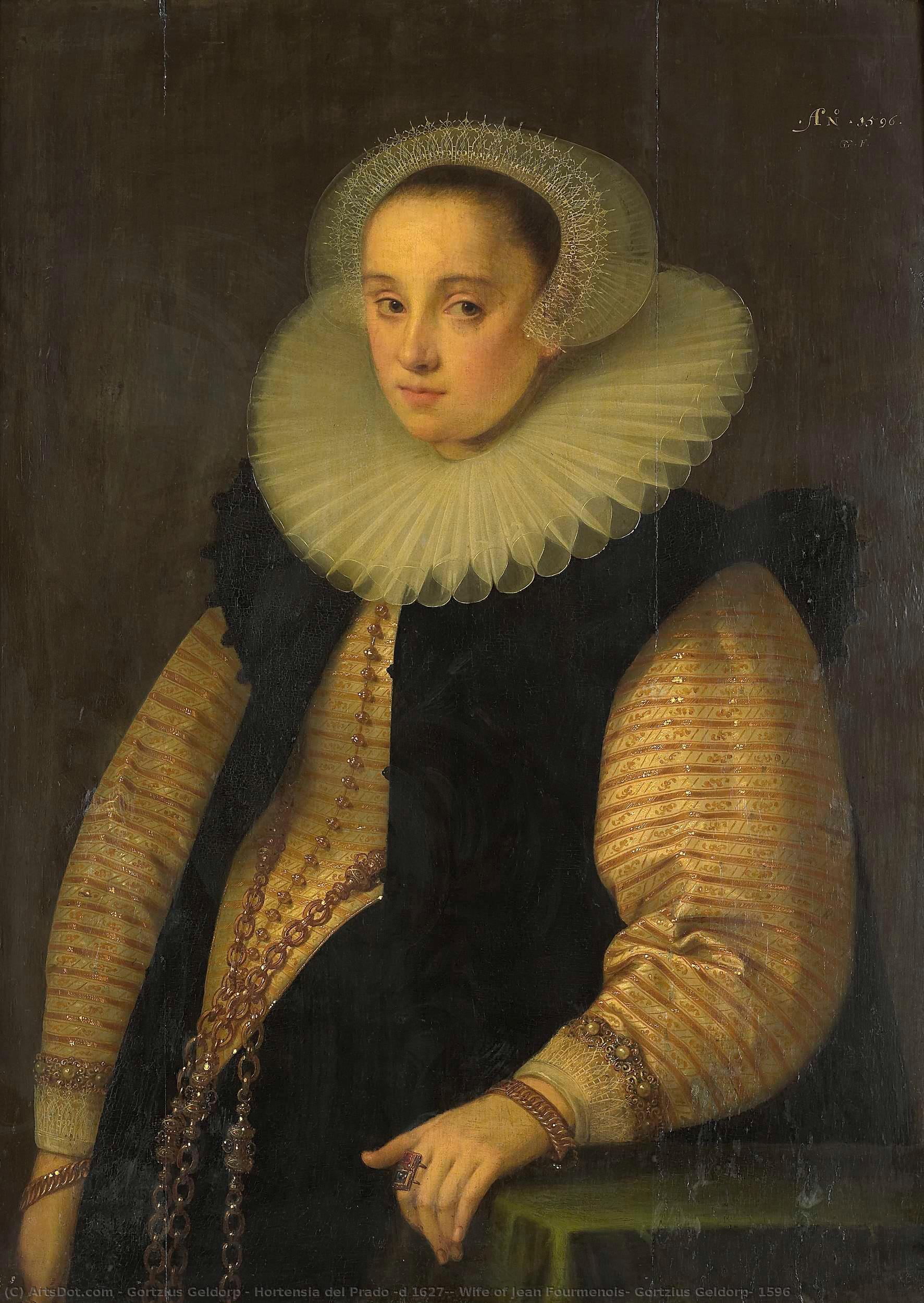 Hortensia Del Prado (d 1627), Wife Of Jean Fourmenois, Gortzius Geldorp, 1596 — Gortzius Geldorp