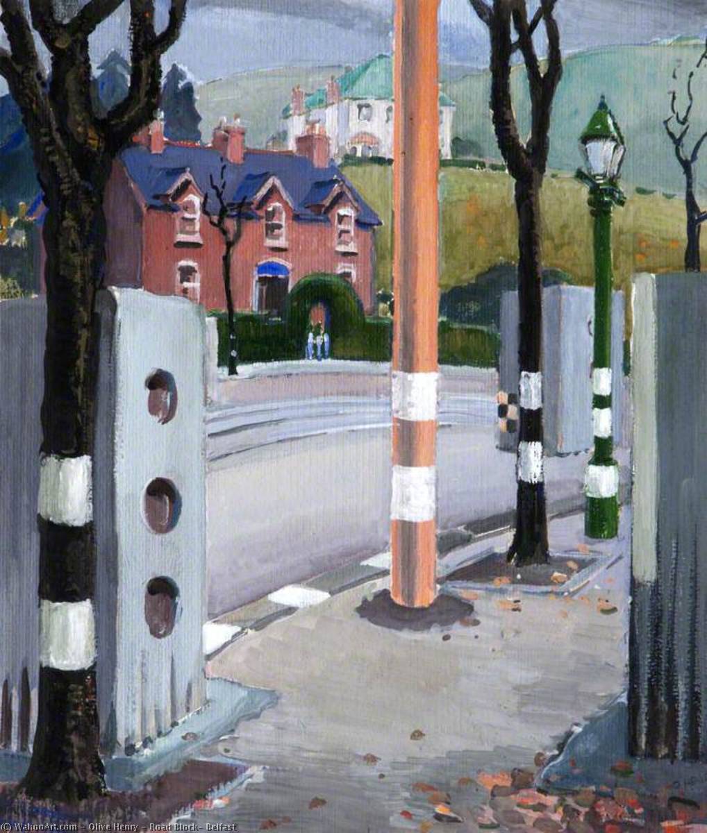 Road Block, Belfast — Olive Henry