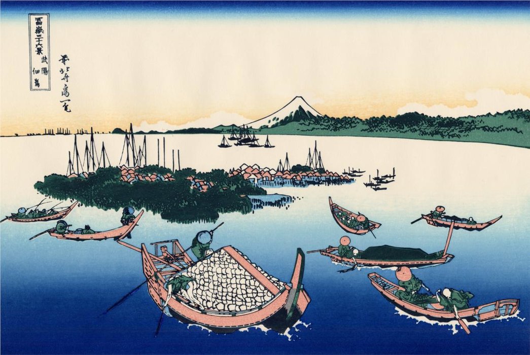 Tsukada Island In The Musashi Province — Katsushika Hokusai