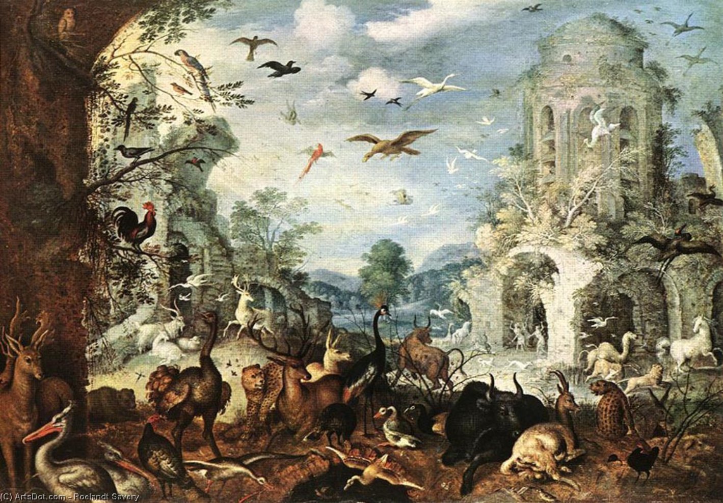Landscape With Wild Beasts — Roelandt Savery