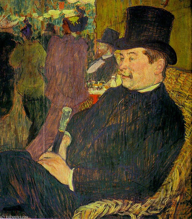 Portrait Of Monsieur Delaporte At The Jardi — Henri De Toulouse-lautrec