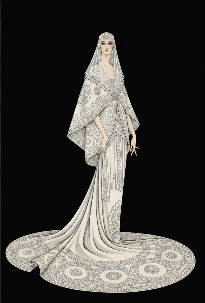 Radiale Spitze Und Die Silberne Silhouette — Valentin Laurent De Courcey