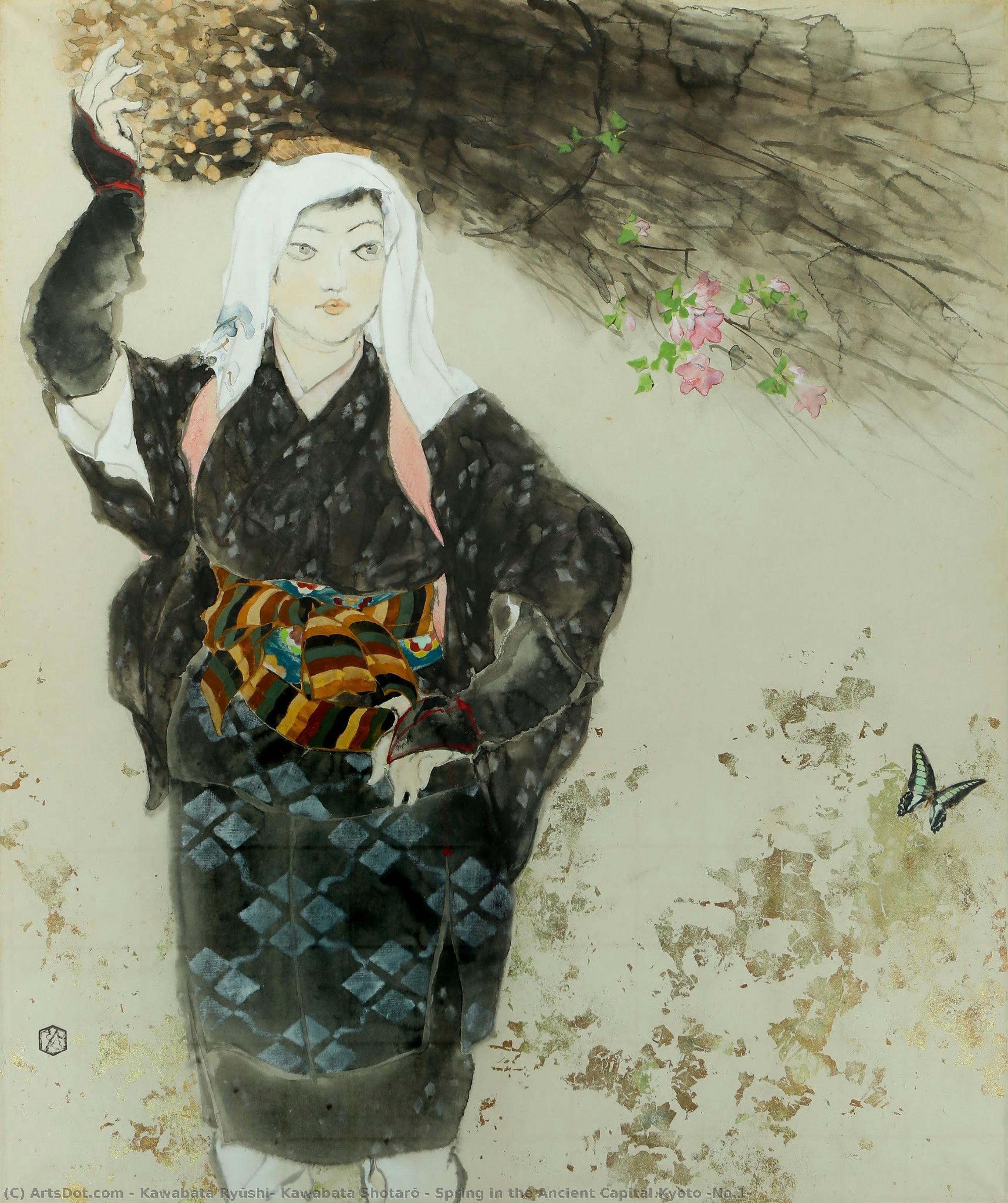 Spring In The Ancient Capital Kyoto (no.1) — Kawabata Ryūshi, Kawabata Shotarō