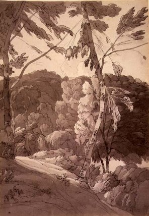 No.1091 A Wooded Landscape — Francis Towne