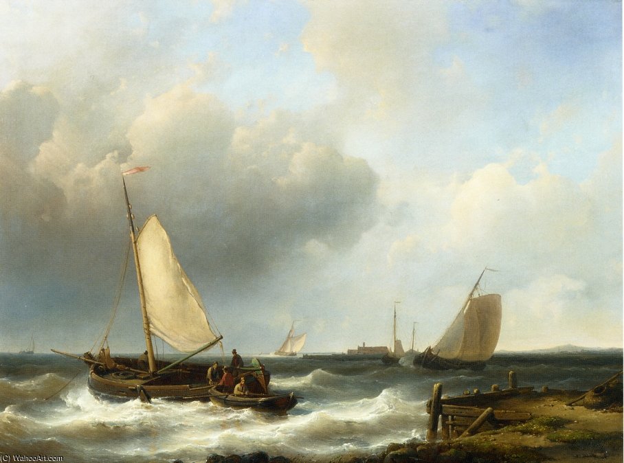 Shipping Of The Dutch Coast — Abraham Hulk Senior
