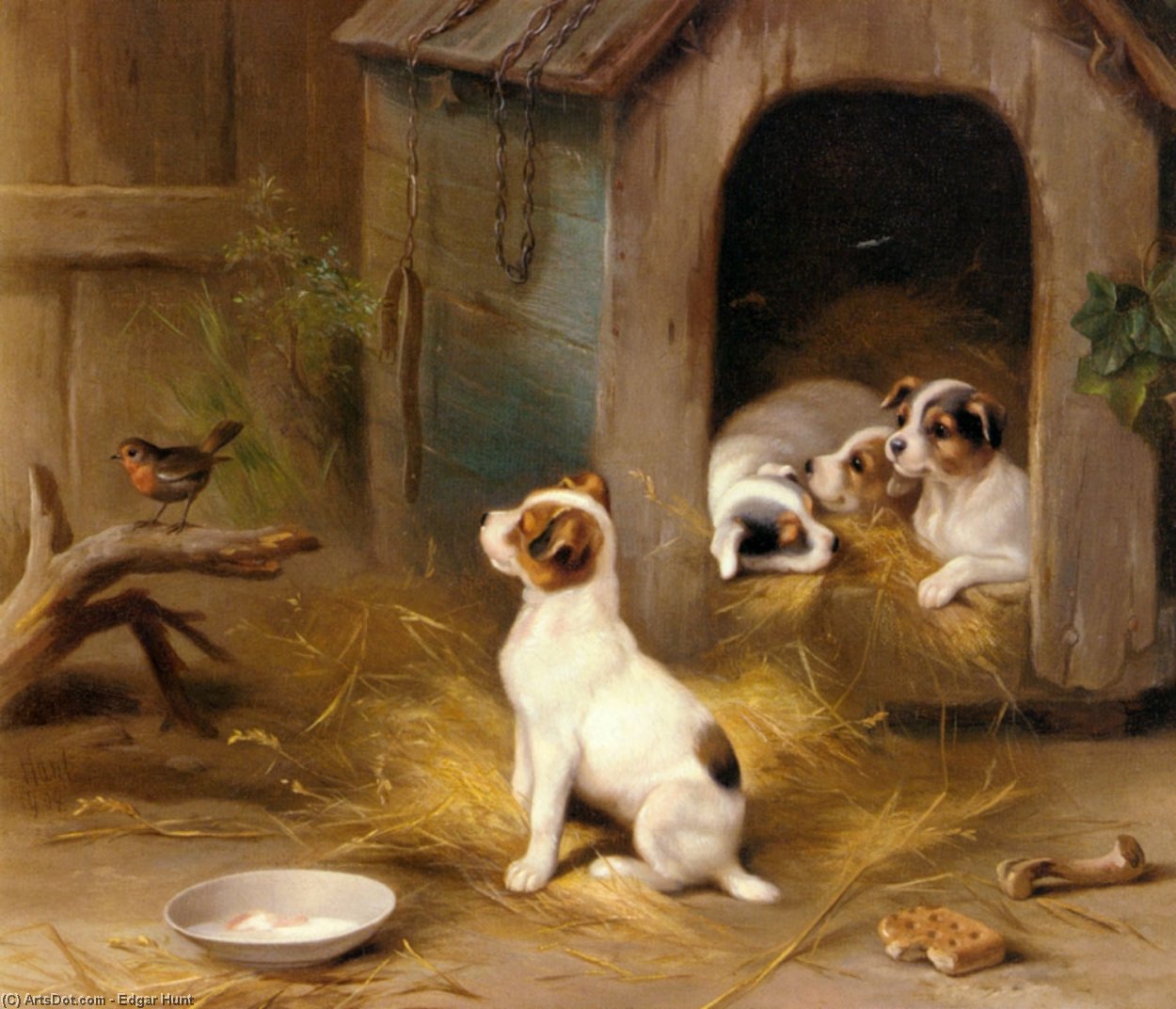 The Puppies — Edgar Hunt