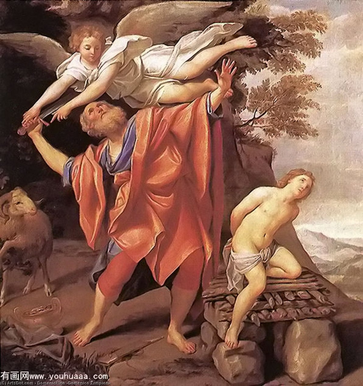 The Sacrifice Of Isaac — Domenichino (domenico Zampieri)