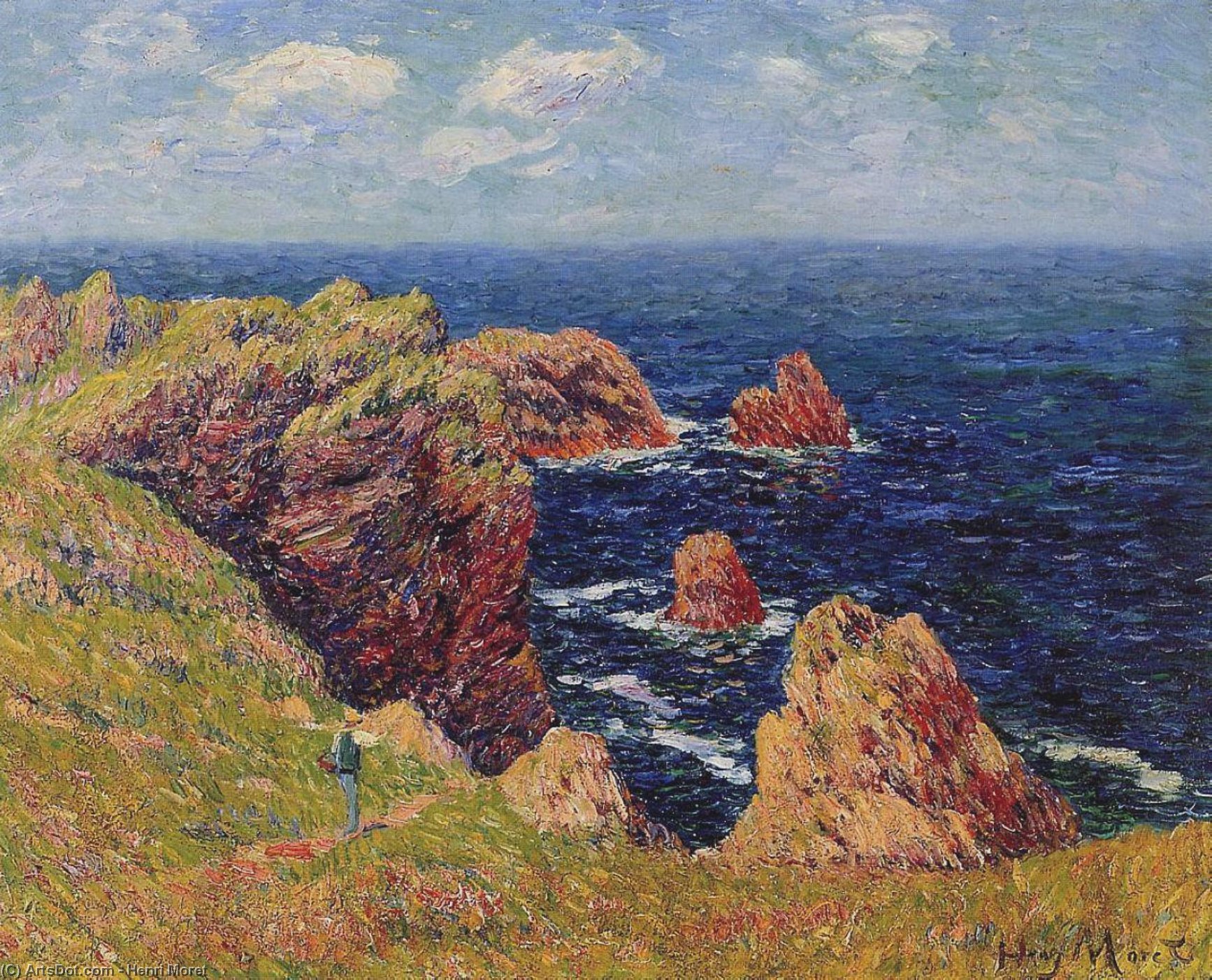Promenade On The Coastal Path — Henri Moret