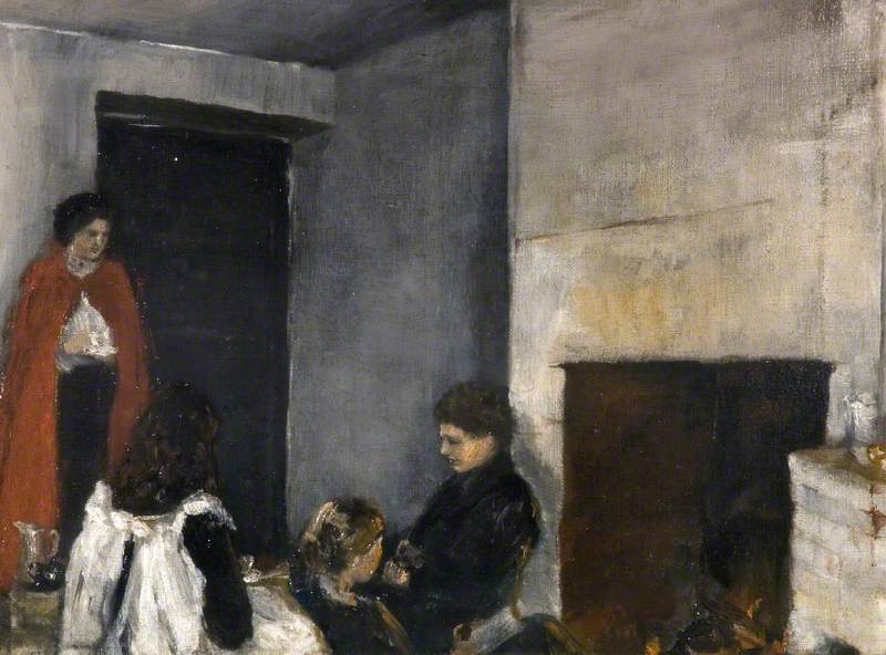 The Powys Children Reading — Gertrude Mary Powys