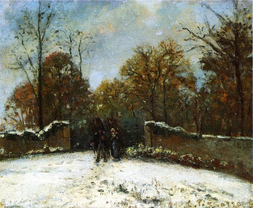 Entrando Al Bosque De Marly (efecto Nevado) — Camille Pissarro