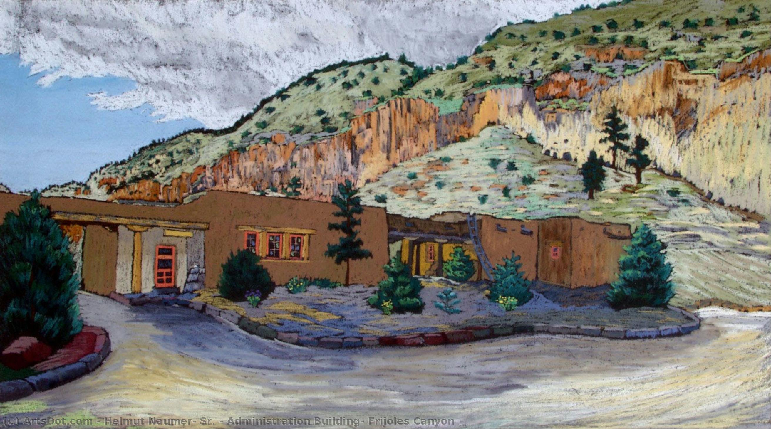 Administration Building, Frijoles Canyon — Helmut Naumer, Sr.