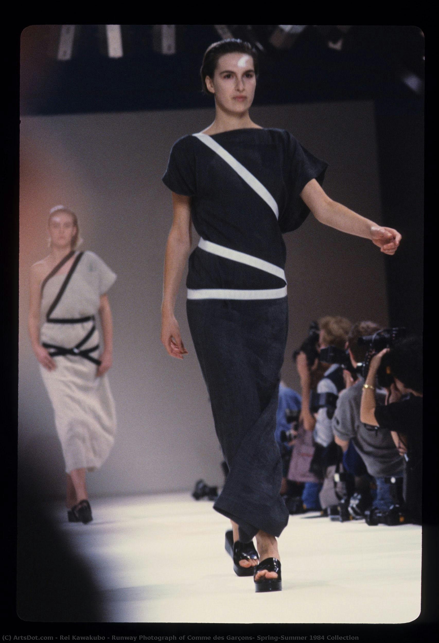 Runway Photograph Of Comme Des Garçons, Spring/summer 1984 Collection — Rei Kawakubo