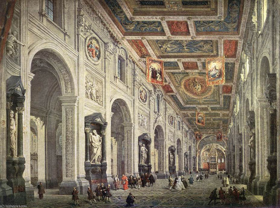 Interior Of The Santa Giovanni In Laterno In Rome — Giovanni Paolo Panini