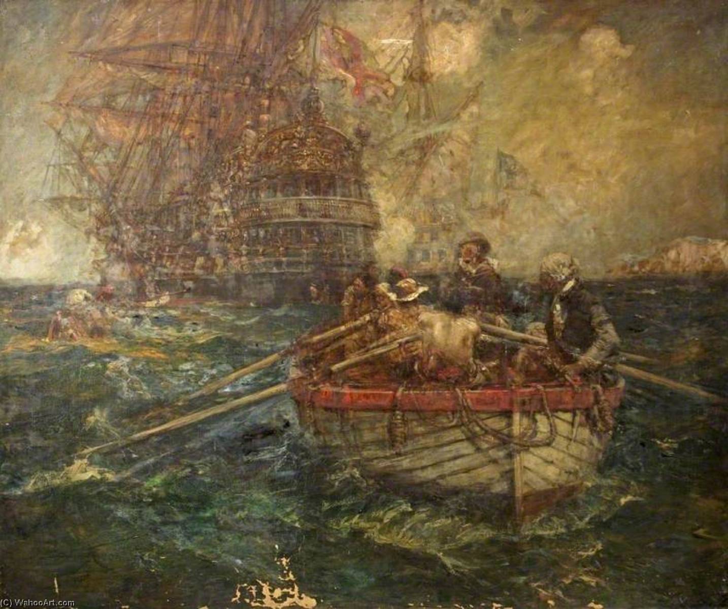 A Fight With Pirates On The High Seas — Bernard Finnigan Gribble