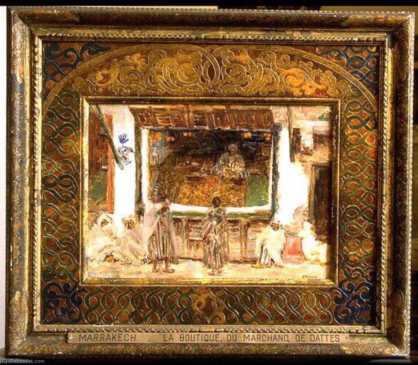 La Boutique Du Marchand De Dattes À Marrakech (titre Inscrit) — Joseph-félix Bouchor