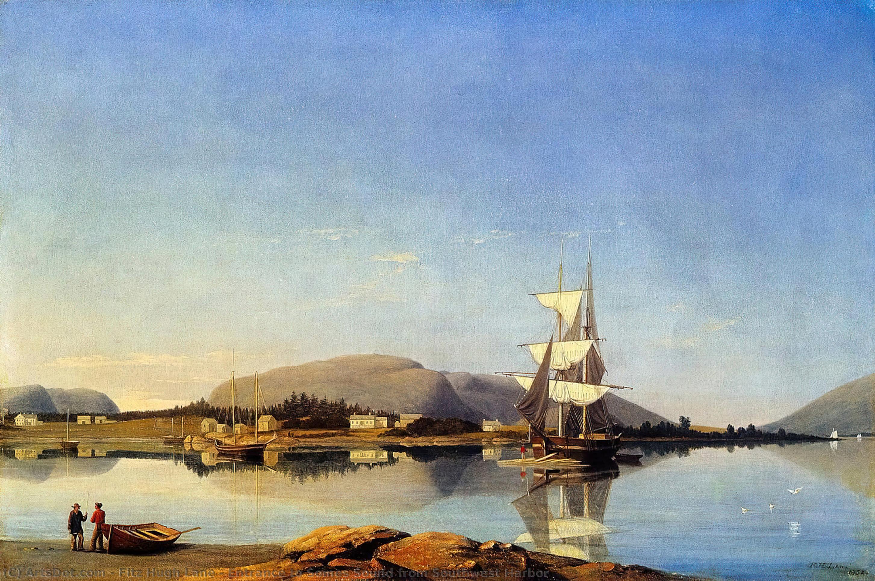 Entrance To Somes Sound From Southwest Harbor — Fitz Henry Lane