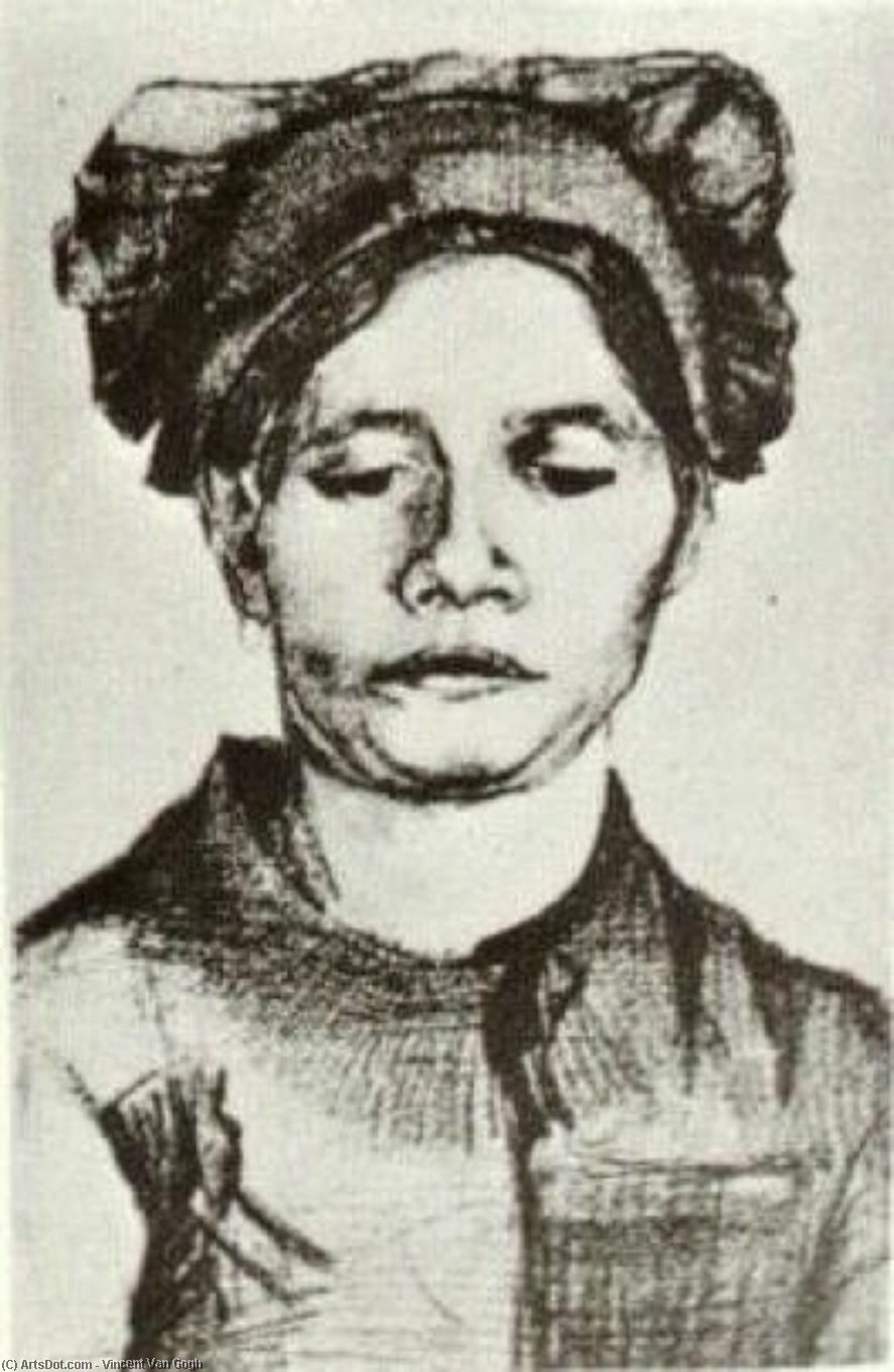 Peasant Woman, Head (18) — Vincent Willem Van Gogh