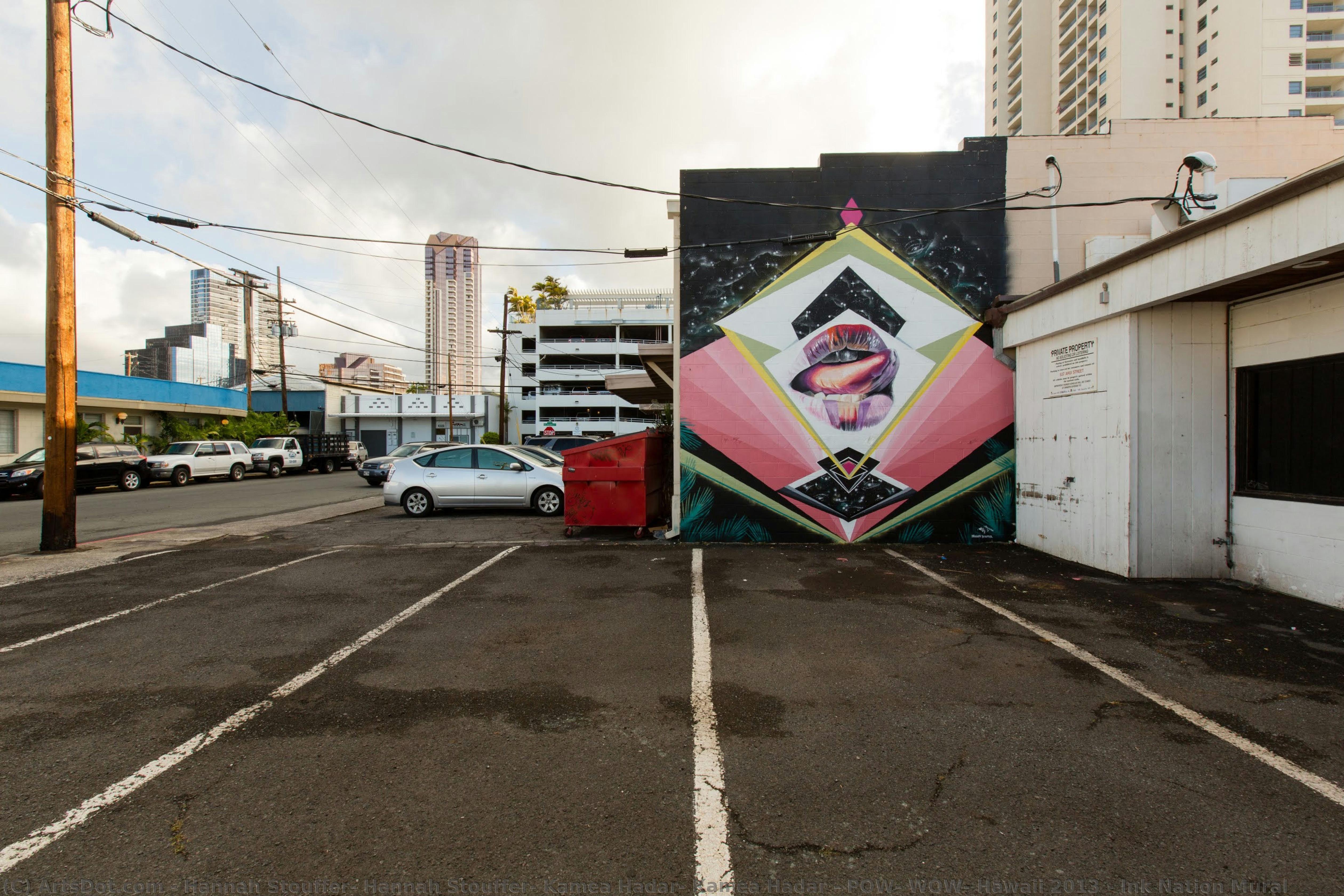 Pow! Wow! Hawaii 2013 - Ink Nation Mural — Hannah Stouffer & Kamea Hadar