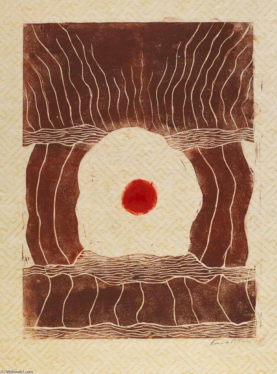 Untitled With Red Center — Frank Mcclure