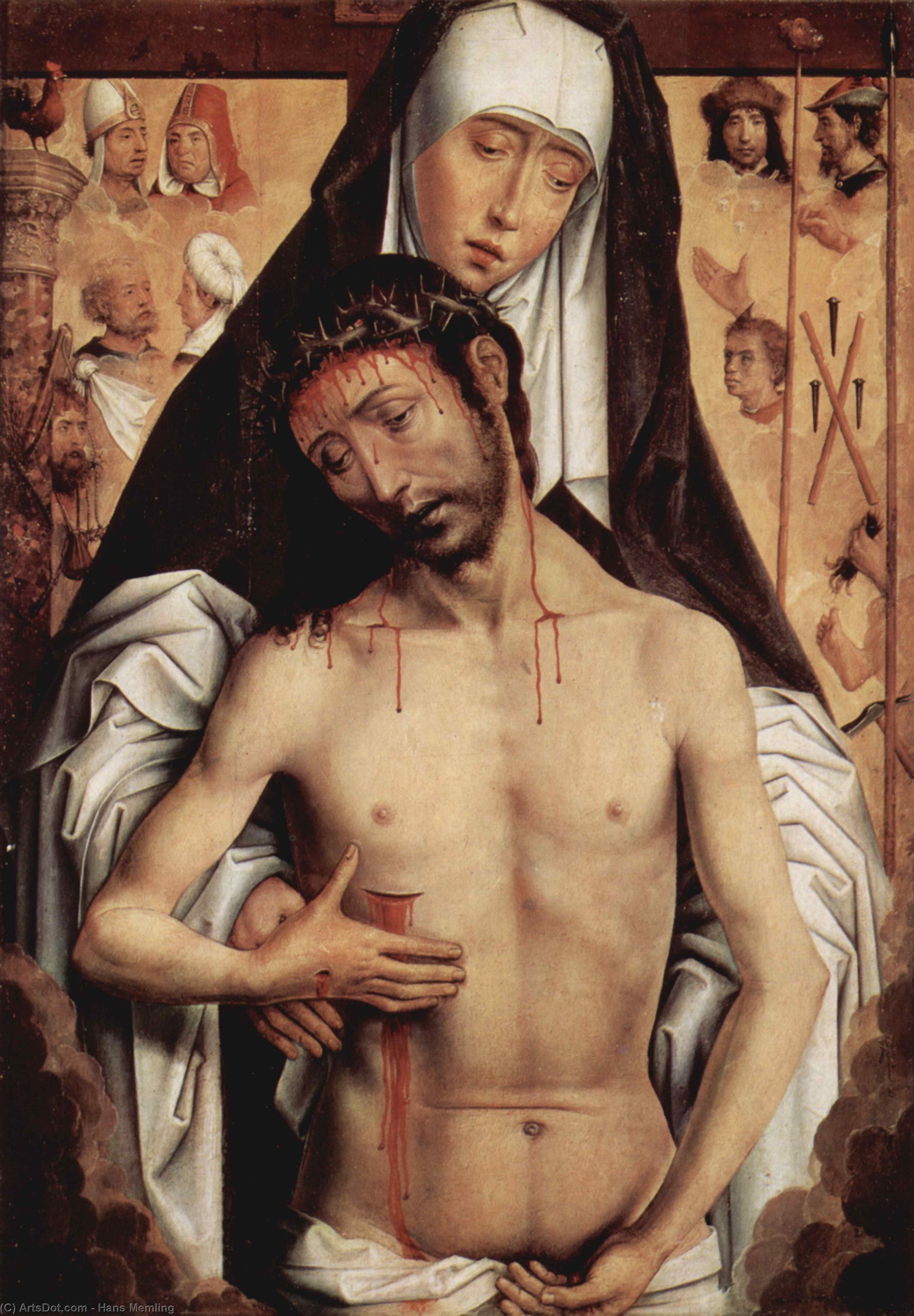 The Man Of Sorrows In The Arms Of The Virgin — Memling, Hans