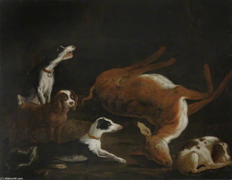 Sir Cordell Firebrace's Dogs By A Dead Hind — Georg Philip Reinagle