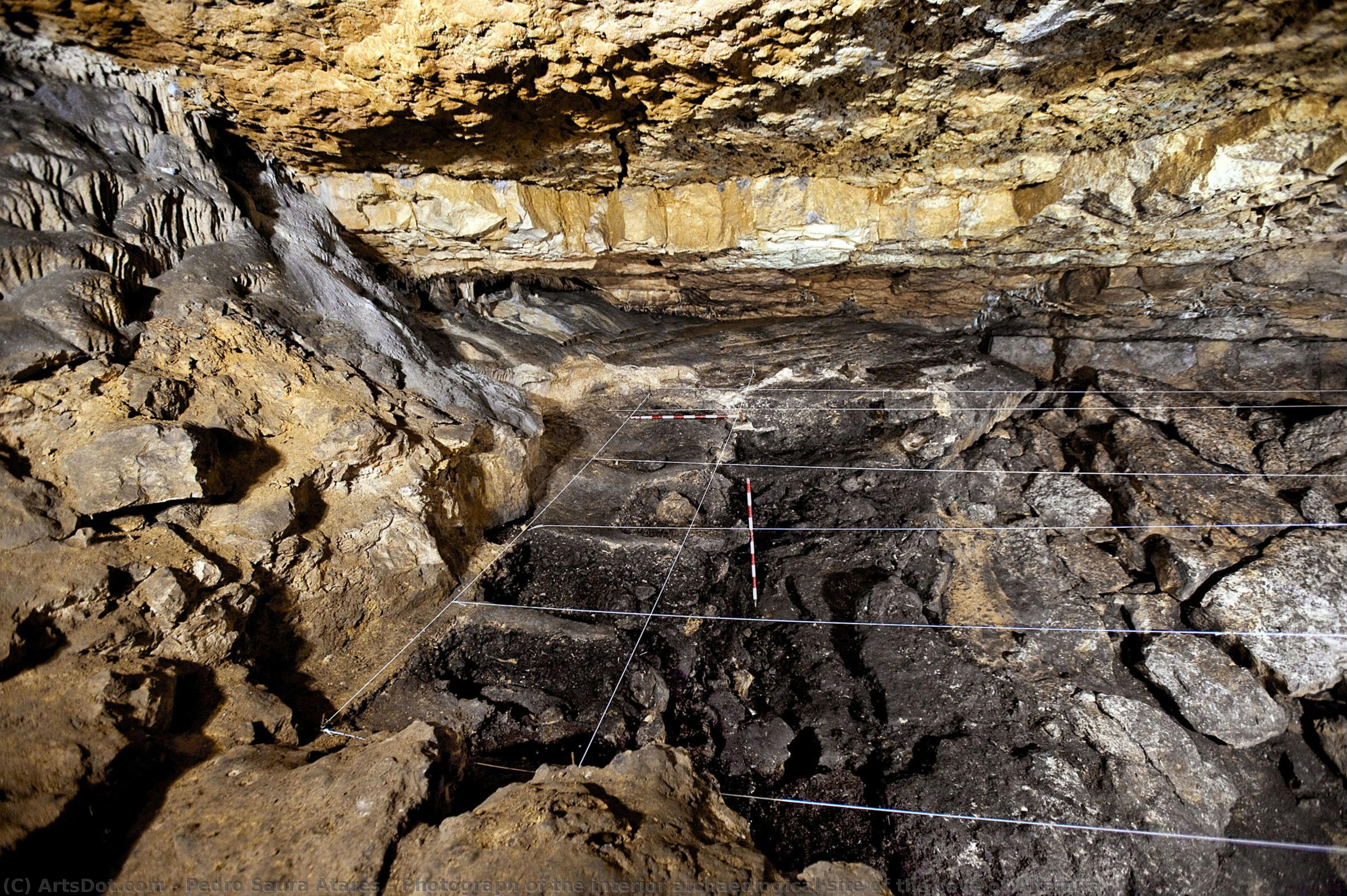 Photograph Of The Interior Archaeological Site Of The Cave Of Altamira — Pedro Saura Atarés