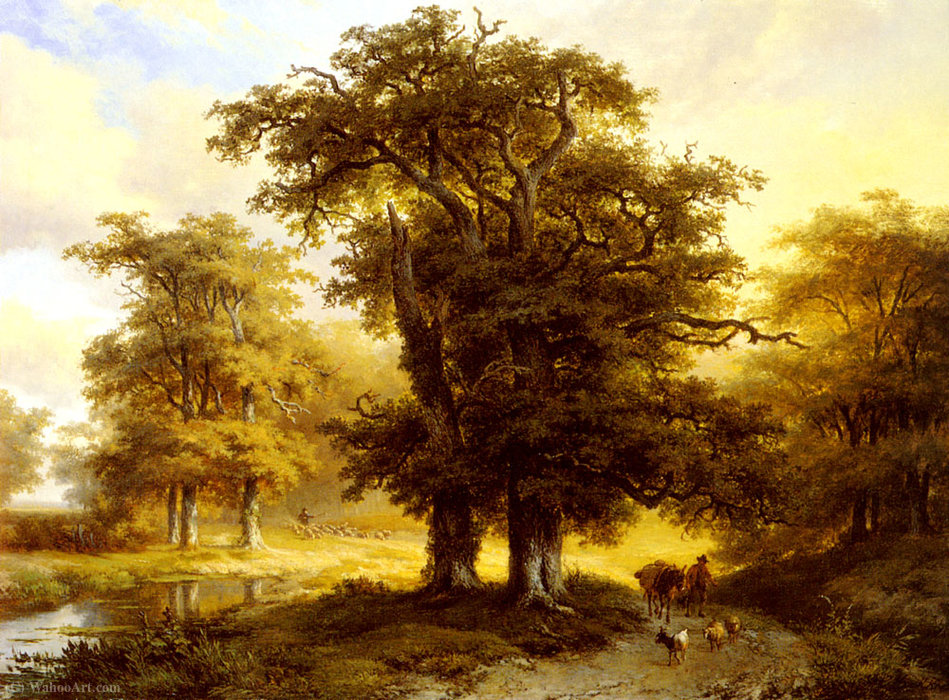 The Country Road — Marianus Adrianus Koekkoek