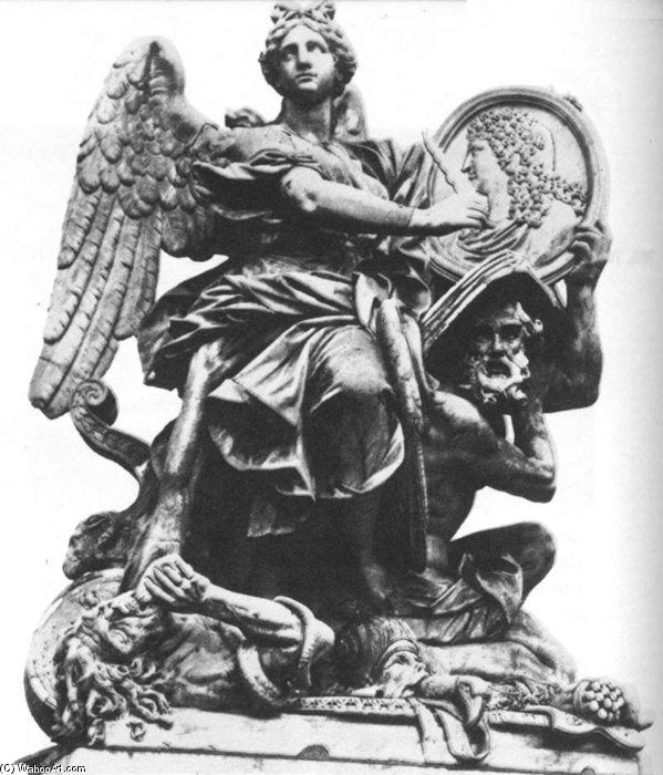 Fame Reviving The History Of Louis Xiv — Domenico Guidi