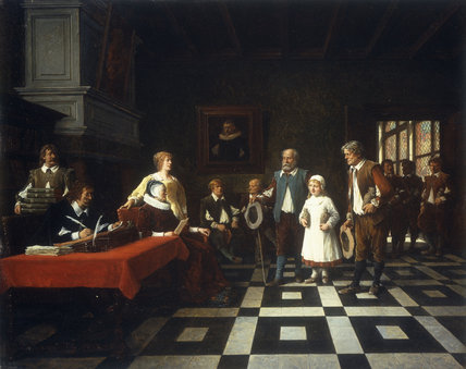 At The Tax Collector's — Benjamin Eugène Fichel